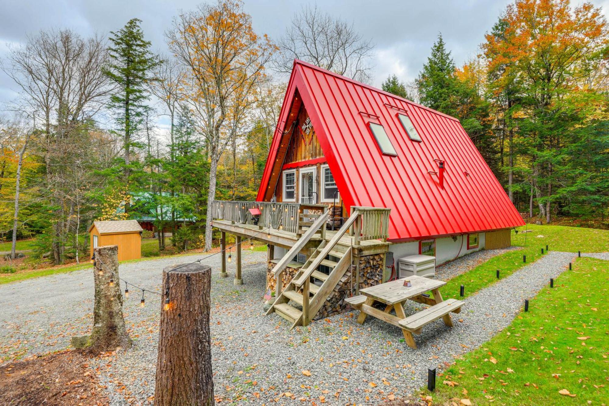 Moments To Mount Snow Idyllic A-Frame Cabin Villa Wilmington Exterior photo