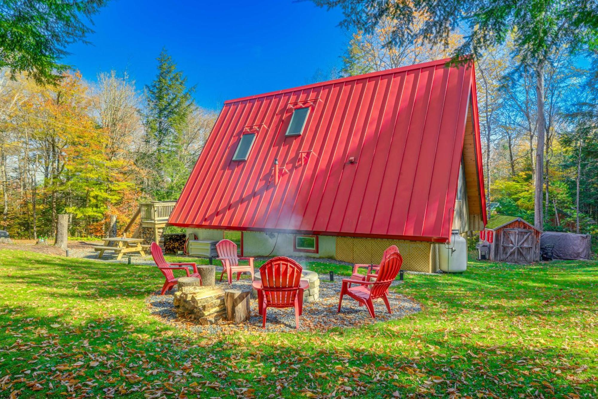 Moments To Mount Snow Idyllic A-Frame Cabin Villa Wilmington Exterior photo