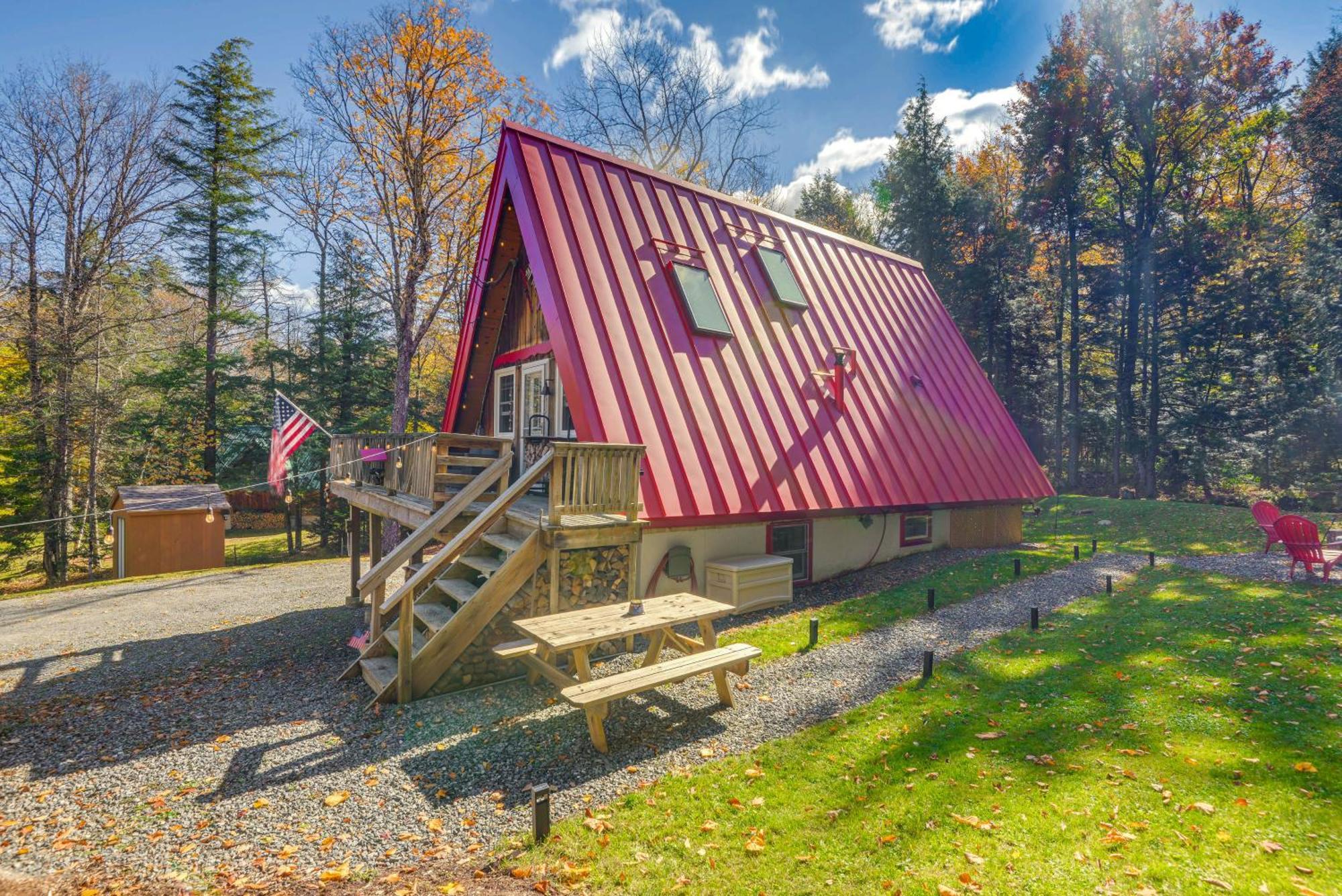 Moments To Mount Snow Idyllic A-Frame Cabin Villa Wilmington Exterior photo