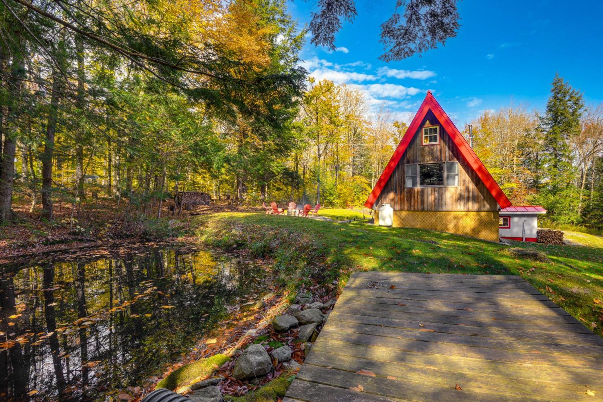 Moments To Mount Snow Idyllic A-Frame Cabin Villa Wilmington Exterior photo